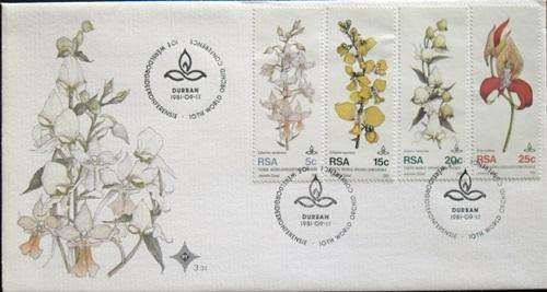## FDC with stamps from RSA  ##