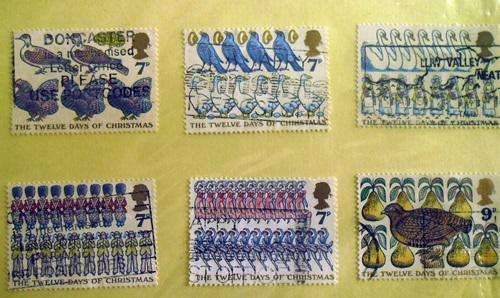 ## 1977 GB Christmas set of stamps ##