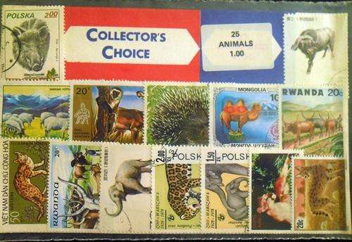 ## Collector's Choice 25 Animals 1.00 stamps ##