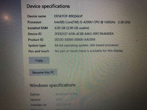 HP 820 G1 Core I5 Laptop