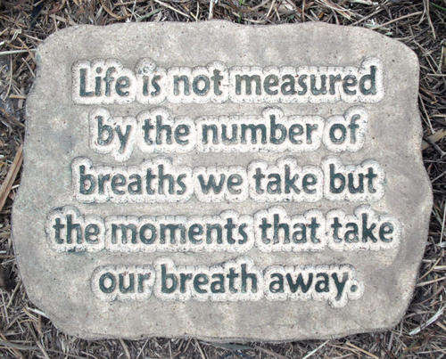 R60 - LIFE INSPIRATION HANGING PLAQUE GARDEN DECOR