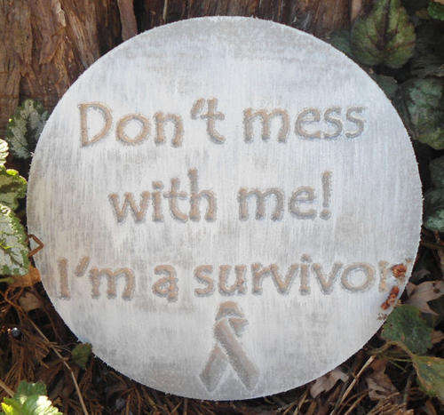 R60 - SURVIVOR HANGING PLAQUE for PATIO, BRAAI, OUTDOOR WALL OR GARDEN DECOR