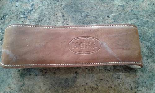 Leather Weight Lifting Belt MAXA SIZE M (HAND MADE TO LAST CLASSY SPORTS GEAR)