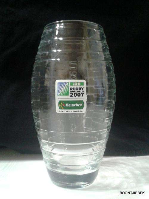 2007 Rugby World Cup Heineken Glass