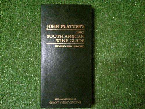1992 SOUTH AFRICAN WINE GUIDE by JOHN PLATTER'S