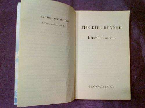 The Kite Runner Marvellous Joanna Trollope Khaled Hosseini pages 324