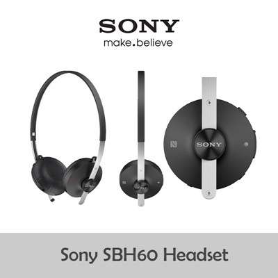 *** NEW SONY SBH 60 *** BLUETOOTH STEREO HEADSET *** BLACK ***