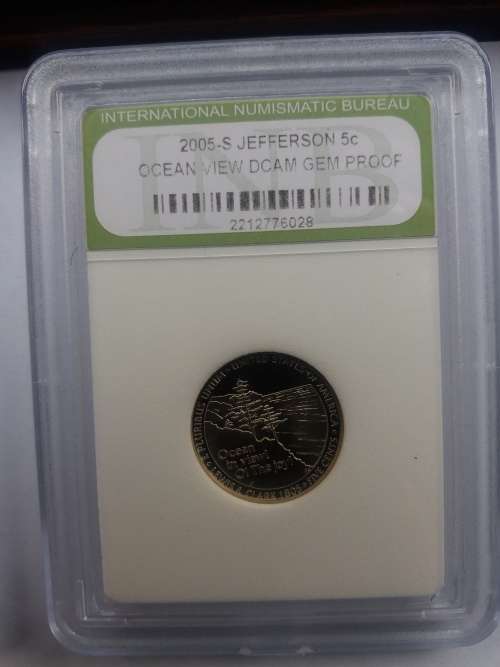 INB GRADED USA 2009  PRESIDENT JEFFERSON 5c