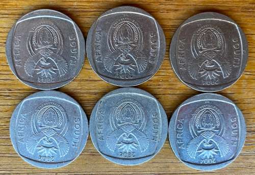 2004 `10 YEARS of FREEDOM` R2 Coins Circulated Bid per coin to take all 6