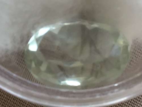 4.25ct. NATURAL GREEN TOPAZ, OVAL 13mm x 10mm VVS.