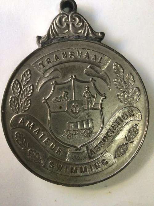 `COLLECTABLE`  OLD TRANSVAAL SWIMMING MEDALS, GOLD,SILVER AND BRONZE. BID PER MEDAL.