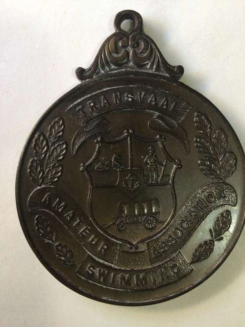 `COLLECTABLE`  OLD TRANSVAAL SWIMMING MEDALS, GOLD,SILVER AND BRONZE. BID PER MEDAL.