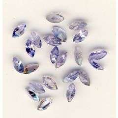 DISPLAY CASED 1ct  LOT OF MIXED GENUINE TANZANITES.