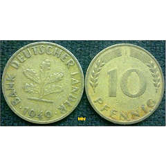 1949 Germany 10 Pfennig, 3 Avaiable.