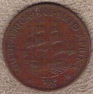 S.A.Union 1941 Half Penny 1/2d.