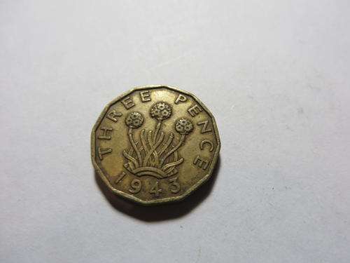 1937 Great Britain three pence 3d.