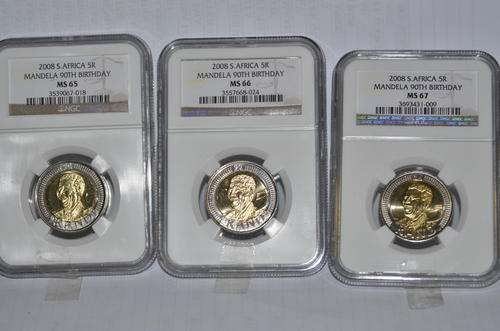 "COLLECTABLE SET"  3 x 2008 90th Birthday Coins NGC Graded MS65/66/67 Bid per Coin.