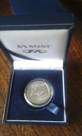 # COLLECTORS # 1994 Presidential Inauguration  R5.Coin. UNC in SAM Box.