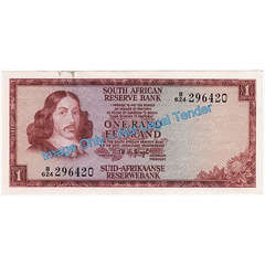 5 x TW de Jongh R1 Notes in Good UNCIRCULATED Condition.
