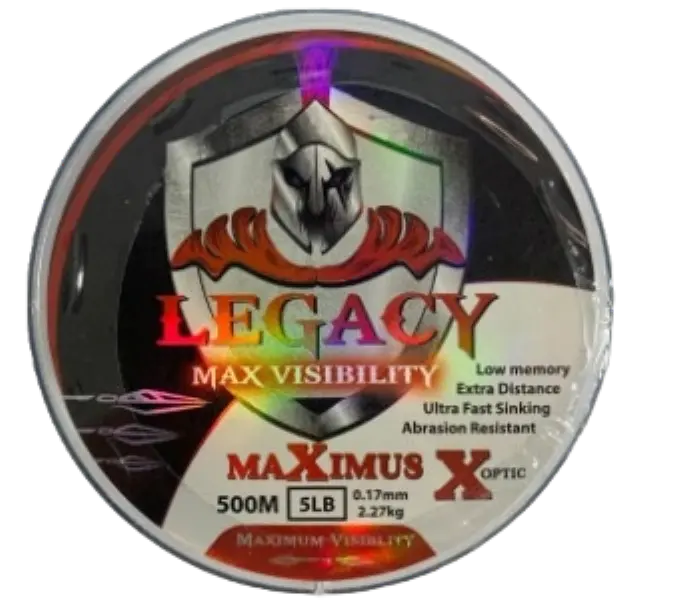 Legacy Maximus Max Visibility 500m Fishing Line 5lb - Orange