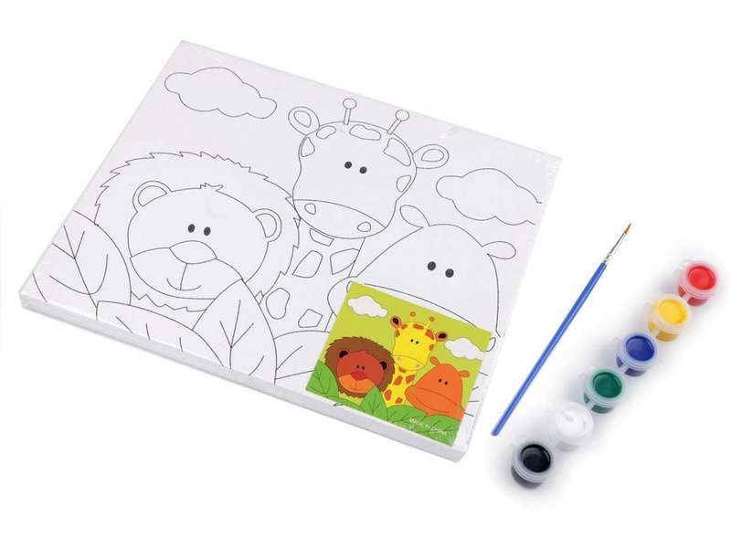 Printed Canvas & Paint Pre-Schoolers