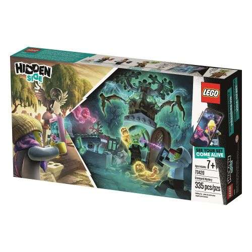 LEGO 70420 HIDDEN SIDE GRAVEYARD MYSTERY BUILDING SET, AR GAMES APP, INTERACTIVE AUGMENTED REALITY