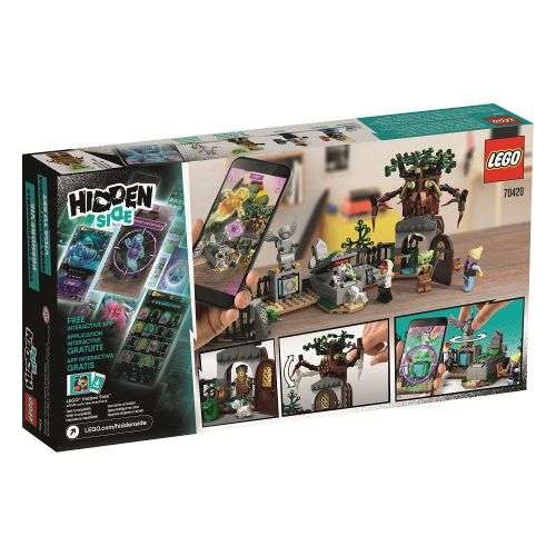 LEGO 70420 HIDDEN SIDE GRAVEYARD MYSTERY BUILDING SET, AR GAMES APP, INTERACTIVE AUGMENTED REALITY