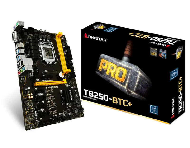 BIOSTAR TB250 BTC PLUS ** MOTHERBOARD ** NEW PRICED FOR QUICK SALE Plus  freebie
