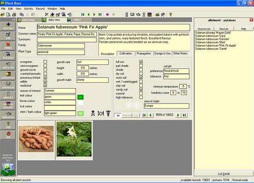 Plant Base - A Garden Plant Encyclopaedia on your PC