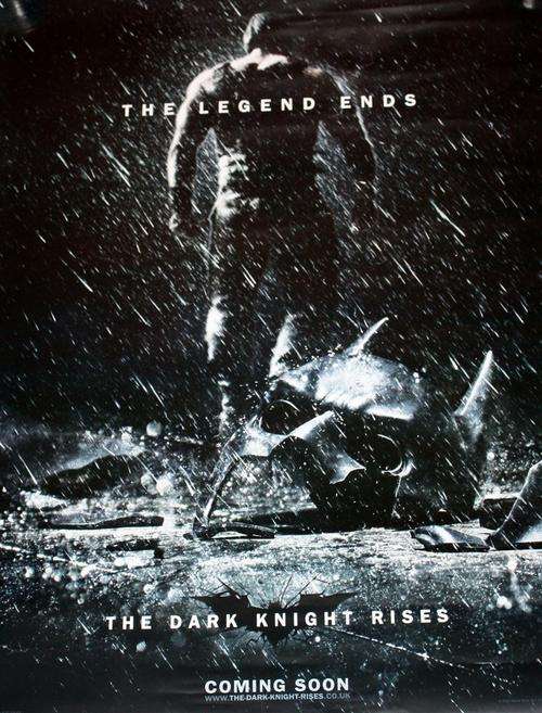 ORIGINAL CINEMA MOVIE POSTER "THE DARK KNIGHT RISES"