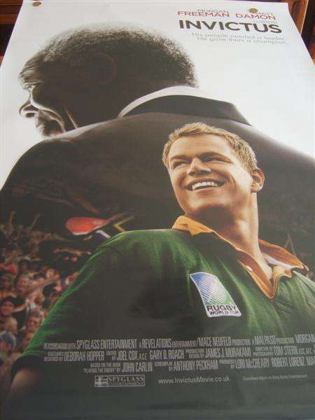 ORIGINAL CINEMA MOVIE POSTER "INVICTUS"