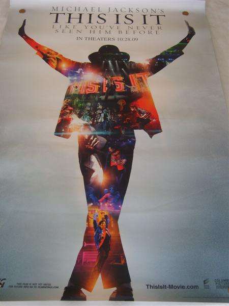 ORIGINAL CINEMA MOVIE POSTER "THIS IS IT"