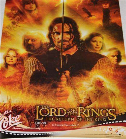 ORIGINAL CINEMA MINI PROMOTIONAL POSTER "LORD OF THE RINGS"
