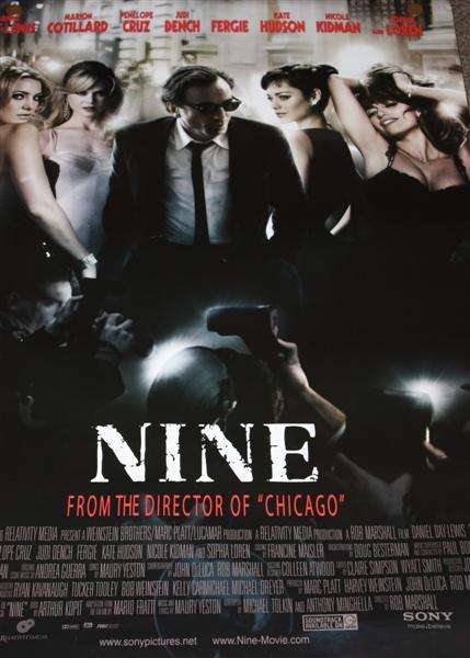 ORIGINAL CINEMA MOVIE POSTER 'NINE'