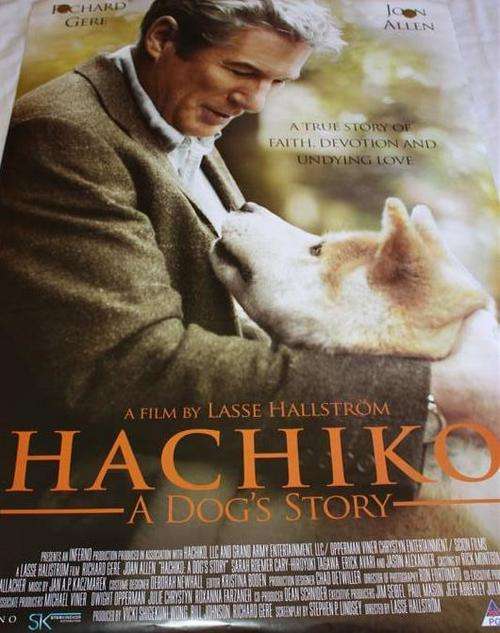ORIGINAL CINEMA MOVIE POSTER 'HACHIKO : A DOG'S STORY'
