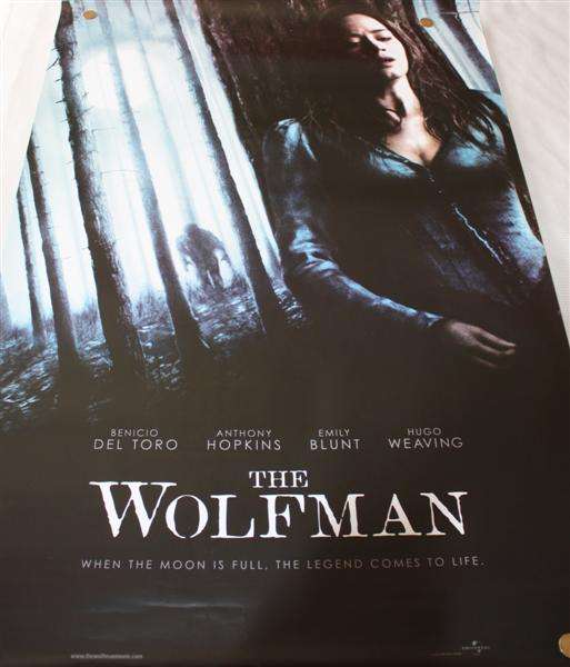 ORIGINAL CINEMA MOVIE POSTER 'THE WOLFMAN'