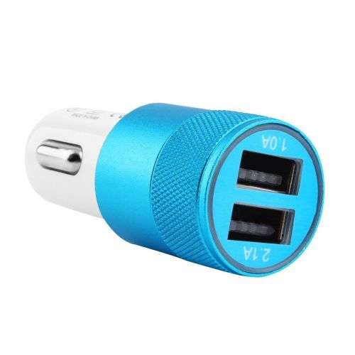 iPhone Android Samsung Galaxy  - CAR CHARGER - 12V Fast Charge 2.1A Dual Port USB Charger 2 IN 1