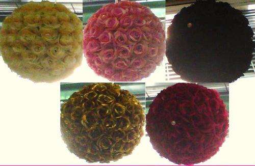 Wedding Decorations - Hanging rose balls - large