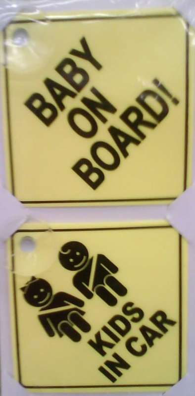 Baby on board  & Kids in Car SET