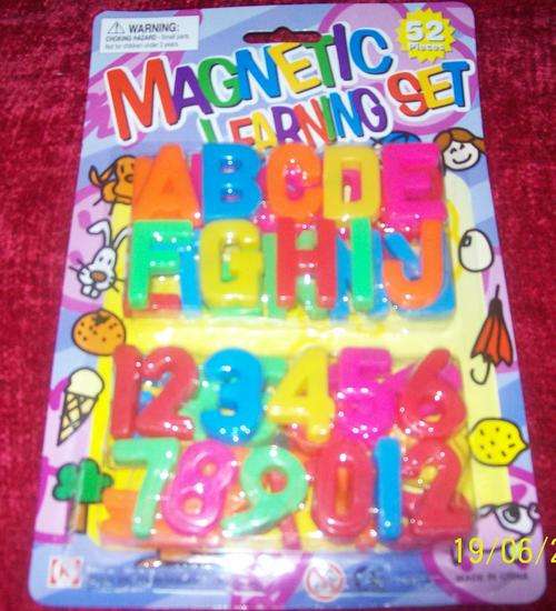 52 piece Magnet set - A-Z+numbers