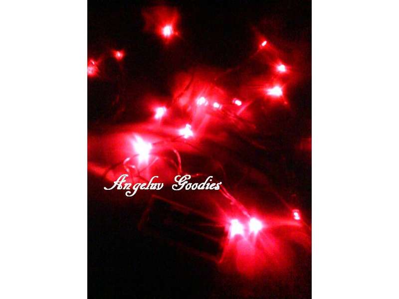 Battery Operated LED Fairy Lights 2m - Red