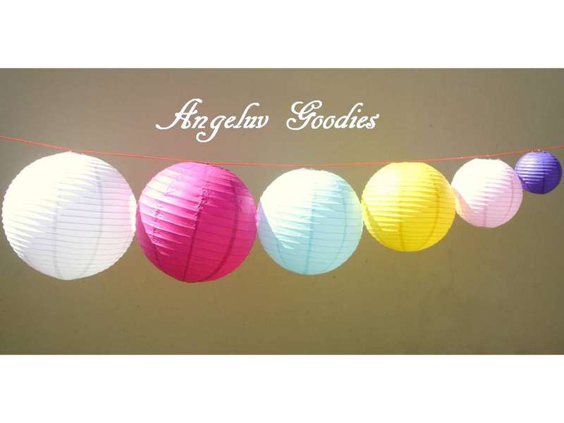 Wedding Decorations - Paper Lanterns with lightbulb 30cm*