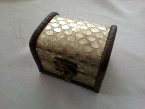 Gold wooden boxes