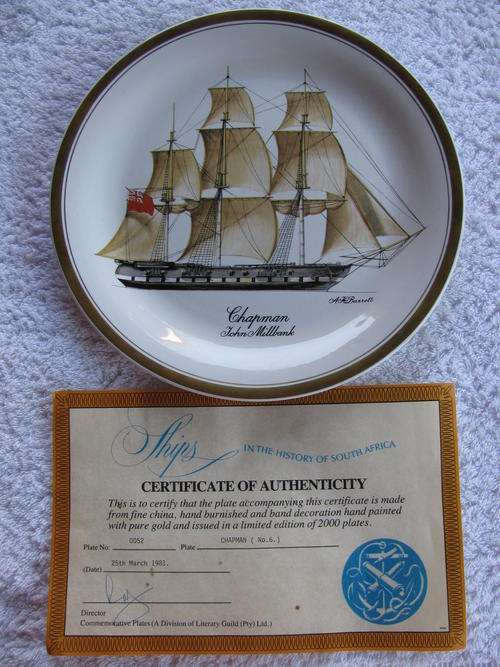 LIMITED EDITION COMMEMORATIVE PLATE "CHAPMAN"