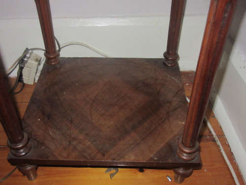 French marble and Kingswood pedestal