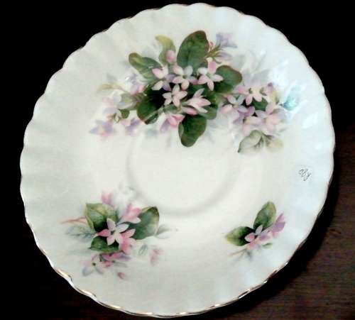 A Royal Albert may flower saucer