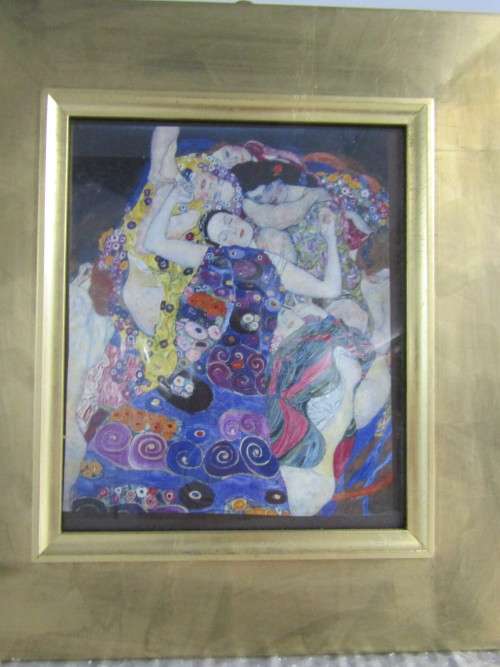 A pair of Gustav klimt prints
