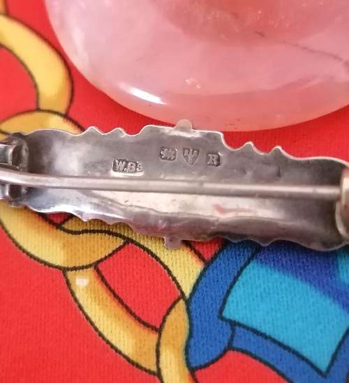 A superb Georgian hallmarked silver pin