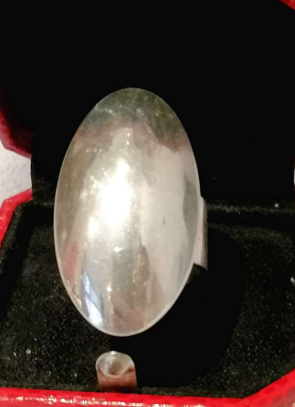 A devine mid century silver ring