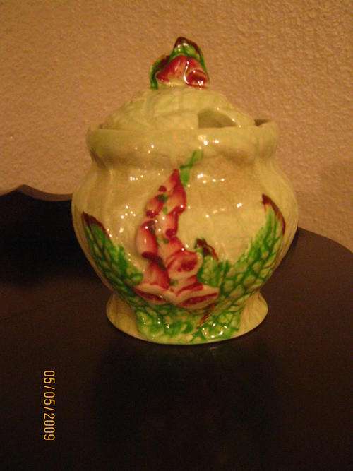 Carlton ware Jam pot foxglove
